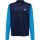 hummel Hmlongrid 1/2 Zip Poly Sweat Kinder - marine/atomic blue