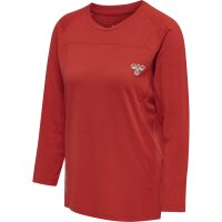 hummel Hmlgg12 Training Tee L/S Damen - aura orange