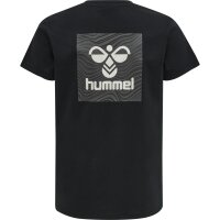 hummel Hmloffgrid Tee S/S Kinder - jet black/forged iron