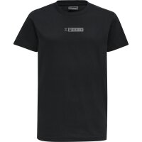 hummel Hmloffgrid Tee S/S Kinder - jet black/forged iron