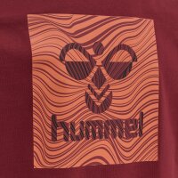 hummel Hmloffgrid Tee S/S Kinder - rhubarb/nasturtium