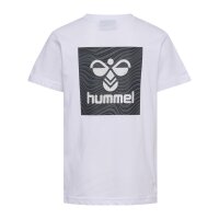 hummel Hmloffgrid Tee S/S Kinder - white/forged iron