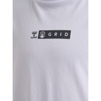 hummel Hmloffgrid Tee S/S Kinder - white/forged iron