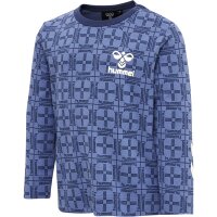 hummel Hmlcheck T-Shirt L/S Jungen - blue horizon