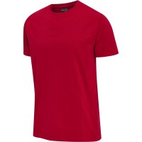 hummel Hmlred Basic T-Shirt S/S Herren - tango red