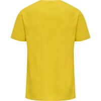 hummel Hmlred Basic T-Shirt S/S Herren - empire yellow