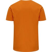 hummel Hmlred Basic T-Shirt S/S Herren - orange tiger