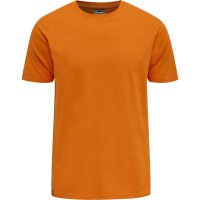 hummel Hmlred Basic T-Shirt S/S Herren - orange tiger