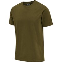 hummel Hmlred Basic T-Shirt S/S Herren - dark olive