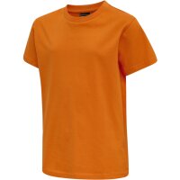 hummel Hmlred Basic T-Shirt S/S Kinder - orange tiger