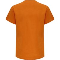 hummel Hmlred Basic T-Shirt S/S Kinder - orange tiger