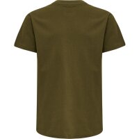 hummel Hmlred Basic T-Shirt S/S Kinder - dark olive