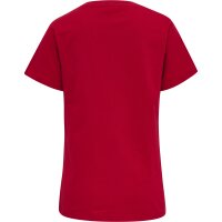 hummel Hmlred Basic T-Shirt S/S Damen - tango red