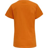 hummel Hmlred Basic T-Shirt S/S Damen - orange tiger