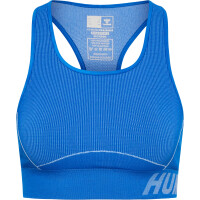 hummel Hmlte Christel Seamless Sports Top Damen - placid blue/lapis blue melange