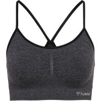 hummel Hmlci Seamless Scrunch Sports Bra Damen - black melange