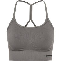 hummel Hmltiffy Seamless Sports Top Damen - charcoal gray