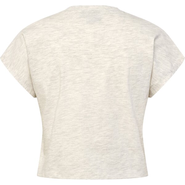 hummel Hmllgc June Cropped T-Shirt Damen - tofu melange