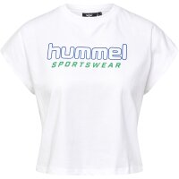 hummel Hmllgc June Cropped T-Shirt Damen - white