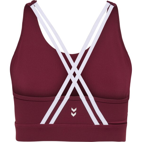 hummel Hmlmt Flash Sports Bra Damen - zinfandel