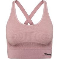 hummel Hmlclea Seamless Sports Top Damen - woodrose/rose...