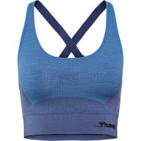 hummel Hmlclea Seamless Sports Top Damen - riviera/insignia blue melange