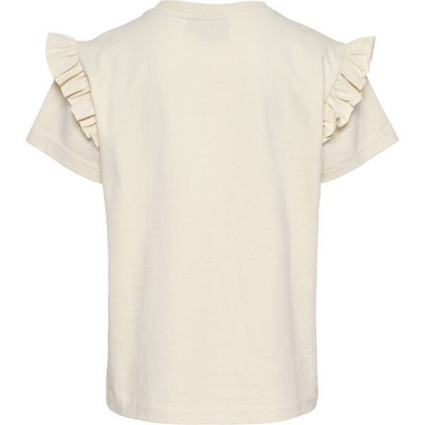 hummel Hmlflowy Ruffle T-Shirt S/S Mädchen - birch