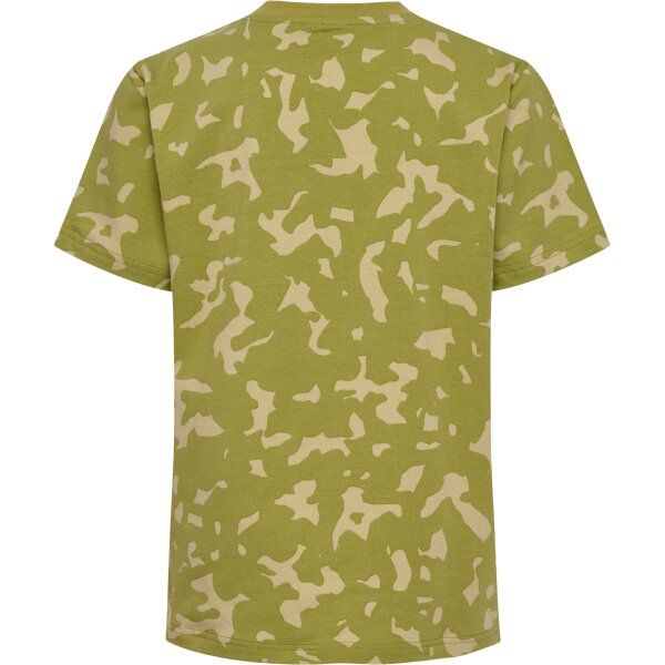 hummel Hmlrush Aop T-Shirt S/S Jungen - green olive