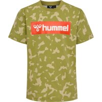 hummel Hmlrush Aop T-Shirt S/S Jungen - green olive