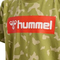 hummel Hmlrush Aop T-Shirt S/S Jungen - green olive