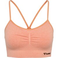 hummel Hmlci Seamless Scrunch Sports Bra Damen - canyon sunset melange