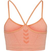 hummel Hmlci Seamless Scrunch Sports Bra Damen - canyon sunset melange