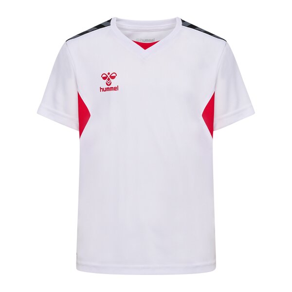 hummel Hmlauthentic Pl Trikot S/S Kinder - white/true red