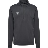 hummel Hmlauthentic Half Zip Sweat Kinder - asphalt