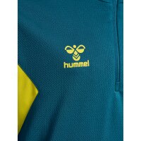 hummel Hmlauthentic Half Zip Sweat Kinder - blue coral/sulphur spring