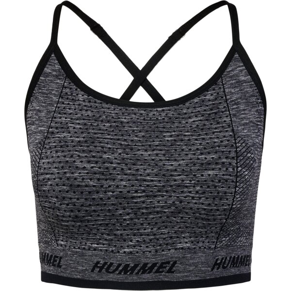 hummel Hmlte Cami Seamless Sports Top Damen - black melange