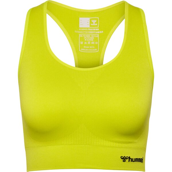 hummel Hmltif Seamless Sports Top Damen - sulphur spring