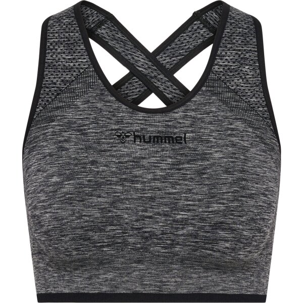 hummel Hmlmt Una Seamless Sports Top Damen - black melange