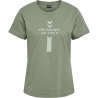 hummel Hmlactive Graphic Co Tee S/S Damen - sea spray