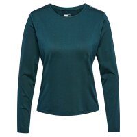 hummel Hmlmt Aura Mesh T-Shirt L/S Damen - deep teal