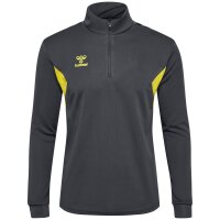 hummel Hmlauthentic Half Zip Sweat Herren - asphalt/sulphur spring