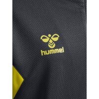 hummel Hmlauthentic Half Zip Sweat Kinder - asphalt/sulphur spring