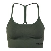 hummel Hmltiffy Seamless Sports Top Damen - climbing ivy