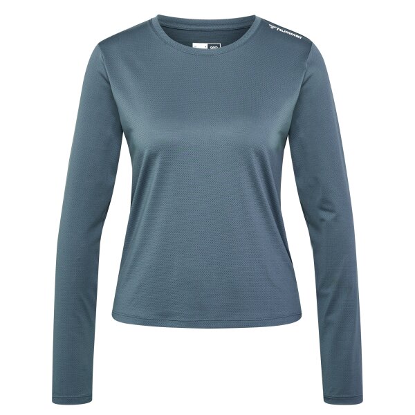 hummel Hmlmt Aura Mesh T-Shirt L/S Damen - stormy weather