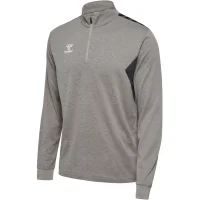 hummel Hmlauthentic Half Zip Sweat Herren - grey melange