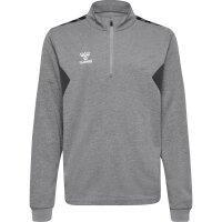 hummel Hmlauthentic Half Zip Sweat Kinder - grey melange