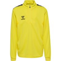 hummel Hmlauthentic Half Zip Sweat Kinder - blazing yellow