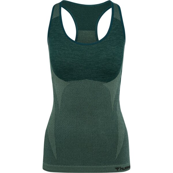 hummel Hmlclea Seamless Top Damen - green gables/garden topiary me