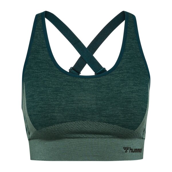 hummel Hmlclea Seamless Sports Top Damen - green...