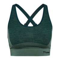 hummel Hmlclea Seamless Sports Top Damen - green gables/garden topiary me